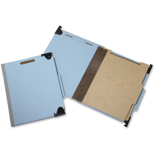 7530016216198, HANGING FILE FOLDER, LETTER, 6 SEC, 2/5 CUT TOP TAB, BLUE, 10/BX