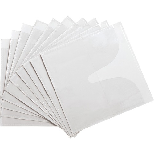 CD Holders,Self-Adhesive,Polypropylene,50/PK,White