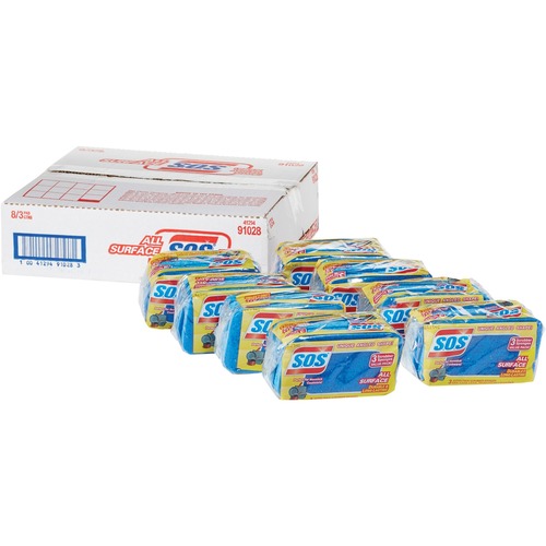 SPONGE,SCRUBBER,S.O.S.3PK
