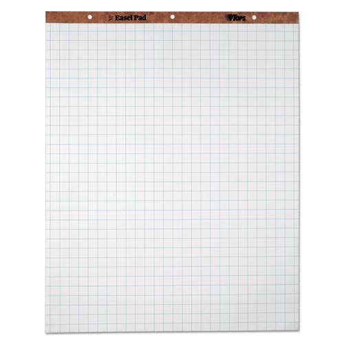 Easel Pads, Quadrille Rule, 27 X 34, White, 50 Sheets, 4 Pads/carton