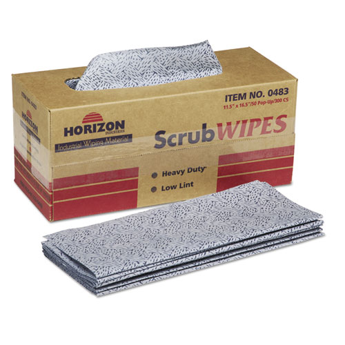 7920012330483, SKILCRAFT, SCRUBWIPES PREPARATION WIPERS, BLUE, 300/CARTON