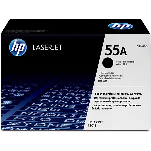 Hewlett-Packard  Toner Cartridge HP55A, 6000 Page Yield, Black