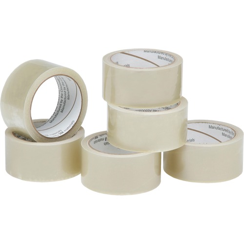 7510015796871, ECONOMY PACKAGING TAPE, 2" X 55YDS, 3" CORE, CLEAR, 6/PACK