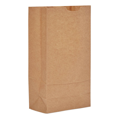 #10 Paper Grocery, 57lb Kraft, Extra-Heavy-Duty 6 5/16x4 3/16 X13 3/8, 500 Bags