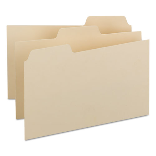 Self-Tab Card Guides, Blank, 1/3 Tab, Manila, 8 X 5, 100/box