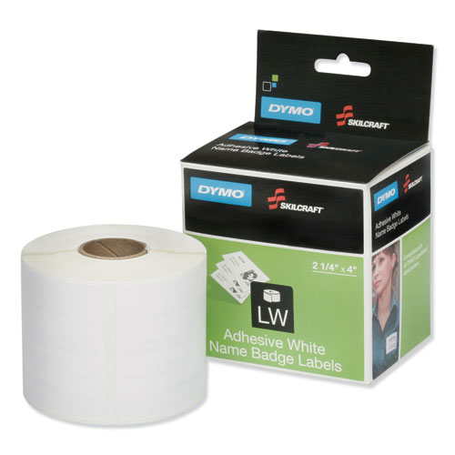 7530016578882, DYMO/SKILCRAFT LABELWRITER 450 NAME BADGE LABEL, 2 1/4" X 4", WH