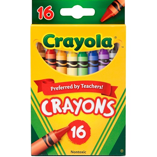 Classic Color Crayons, Peggable Retail Pack, 16 Colors