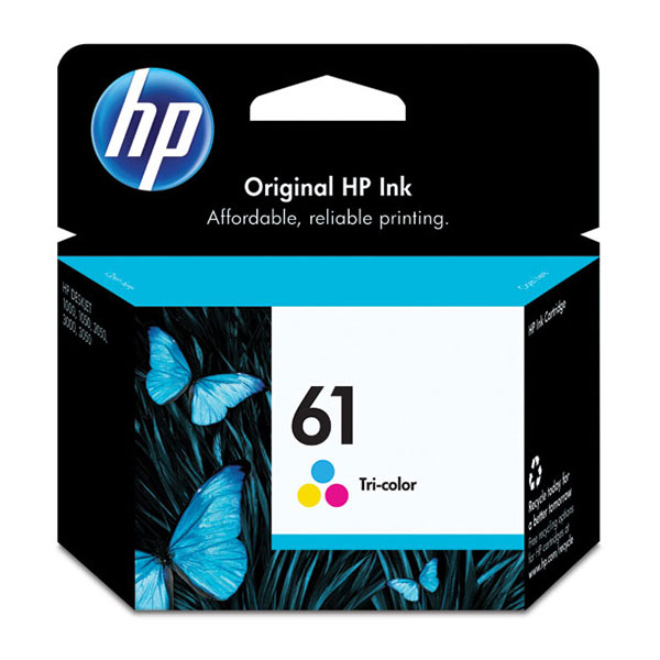 Hewlett-Packard  Ink Cartridge, HP 61, 165 Page Yield, Tricolor