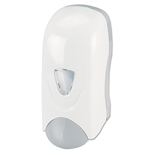 FOAM-EEZE BULK FOAM SOAP DISPENSER WITH REFILLABLE BOTTLE, 1000 ML, 4.88" X 4.75" X 11", WHITE/GRAY