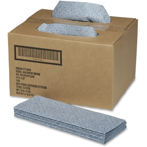 7920011773633, SKILCRAFT, SCRUBWIPES PREPARATION WIPERS, BLUE, 150/BOX