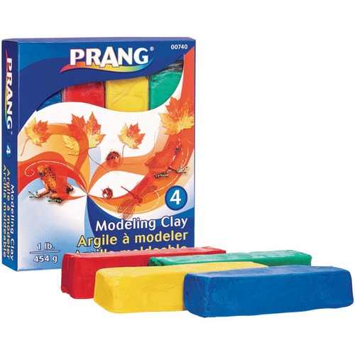 Modeling Clay Assortment, 1/4 Lb Each Blue/green/red/yellow, 1 Lb