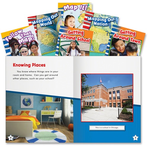 Social Studies Set, Lets Map It, Grade K-3, 6 BK/ST