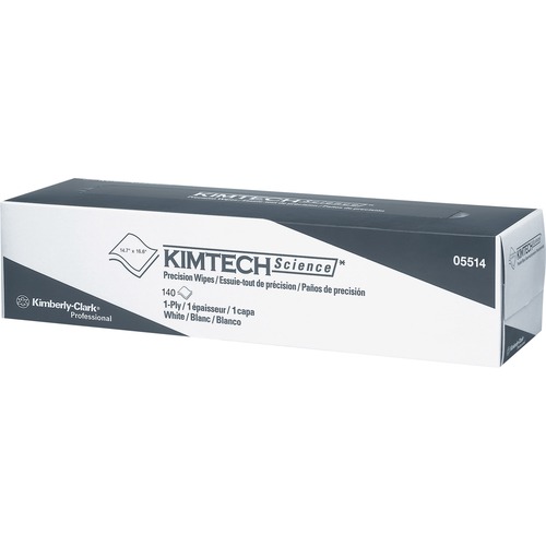 Precision Wiper, Pop-Up Box, 1-Ply, 14 7/10" X 16 3/5" White, 140/box
