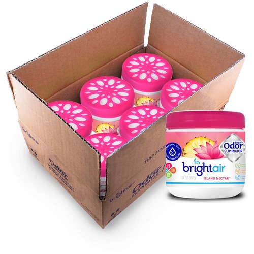 Super Odor Eliminator, Island Nectar And Pineapple, Pink, 14oz, 6/carton