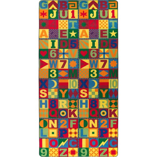 Floors That Teach Rug, Round, 8' Diameter, Multi