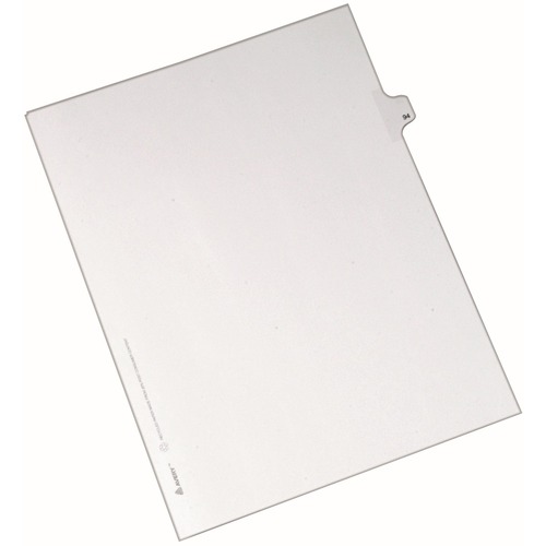 Index Dividers,Side Tab 94 - 1/25 Cut,8-1/2"x11",25/PK,WE