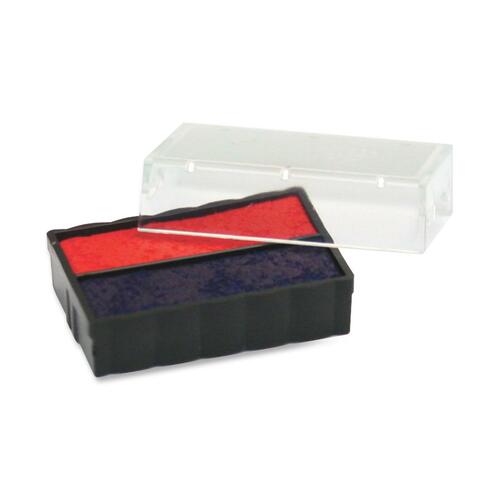Trodat T4850 Dater Replacement Pad, 3/16 X 1, Blue/red