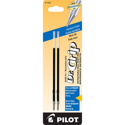 Refill, Better/easytouch/dr Grip Retract Ballpoint, Med, Blue, 2/pack