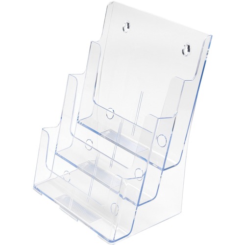 3-COMPARTMENT DOCUHOLDER, MAGAZINE SIZE, 9 1/2 X 6 1/4 X 12 5/8, CLEAR