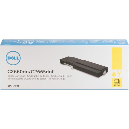 Toner Cartridge, f/C2660, 1200 Page Standard Yield, YW