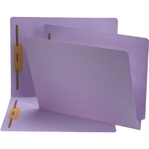 Color Fastener Folder, 3/4" Exp, Letter, 50/BX, Lavender