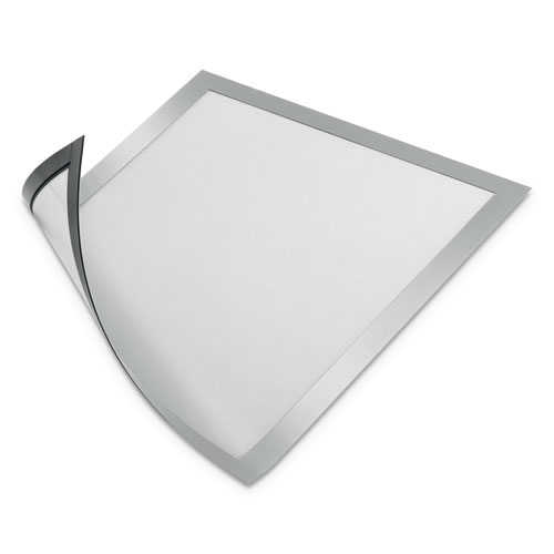 DURAFRAME MAGNETIC SIGN HOLDER, 8.5 X 11, SILVER FRAME, 2/PACK
