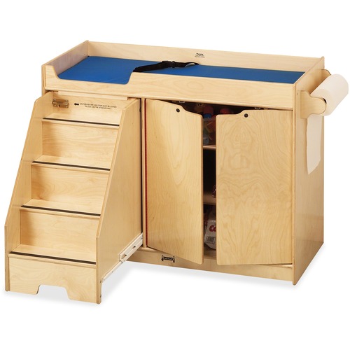 Jonti-Craft, Inc.  Changing Table,w/Left Stairs,39"x48"x22.5", Baltic