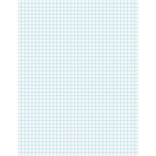 Quadrille Pads, 4 Squares/inch, 8 1/2 X 11, White, 50 Sheets