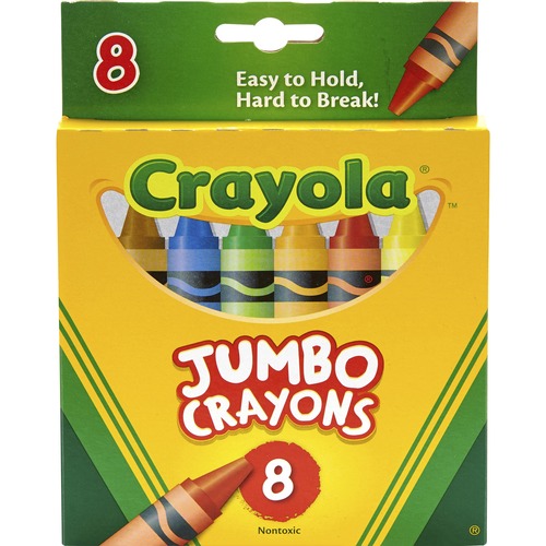 So Big Crayons, Large Size, 5 X 9/16, 8 Assorted Color Box