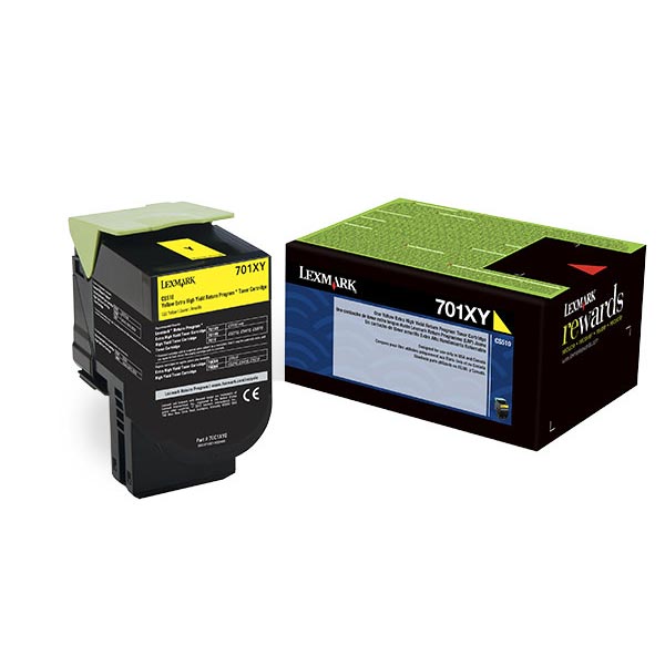 Toner Cartridge, 701XY, 4000 Page Yield, Yellow