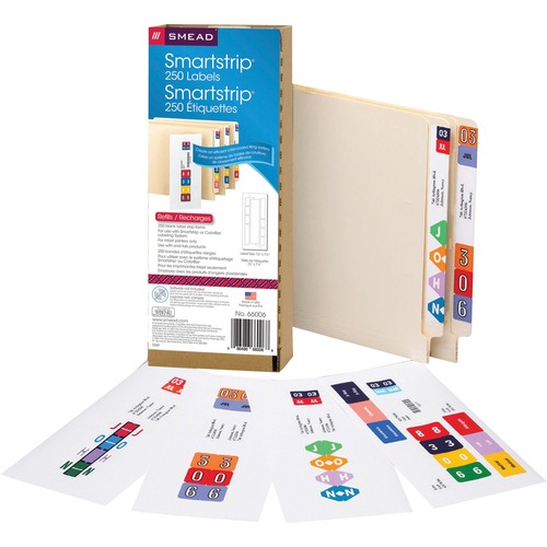 Smartstrip Refill Label Kit, 250 Label Forms/pack, Inkjet