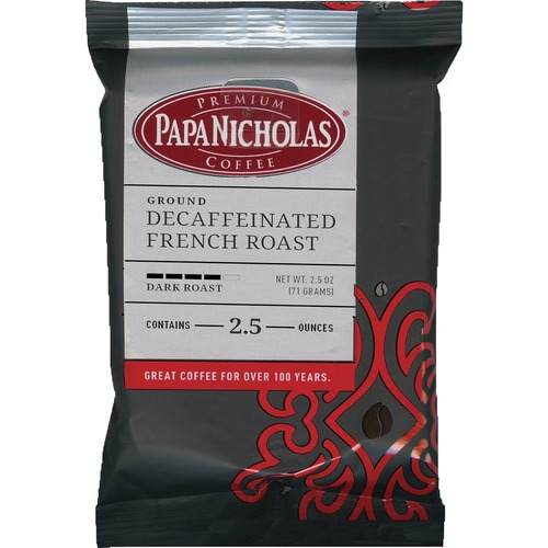 Premium Coffee, Decaffeinated French Roast, 18/carton
