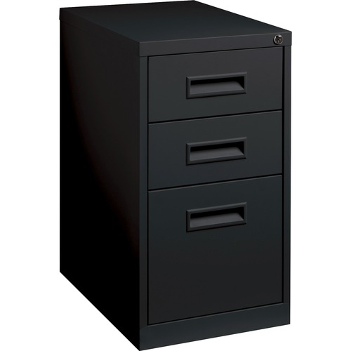 Mobile Pedestal, B/B/F,15"x22"x27-3/4", Black
