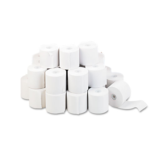 IMPACT & INKJET PRINT BOND PAPER ROLLS, 0.5" CORE, 2.25" X 150FT, WHITE, 100/CARTON