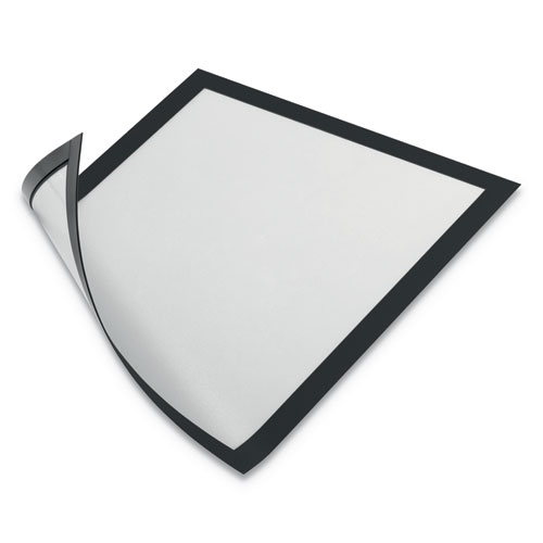 DURAFRAME MAGNETIC SIGN HOLDER, 8.5 X 11, BLACK FRAME, 2/PACK