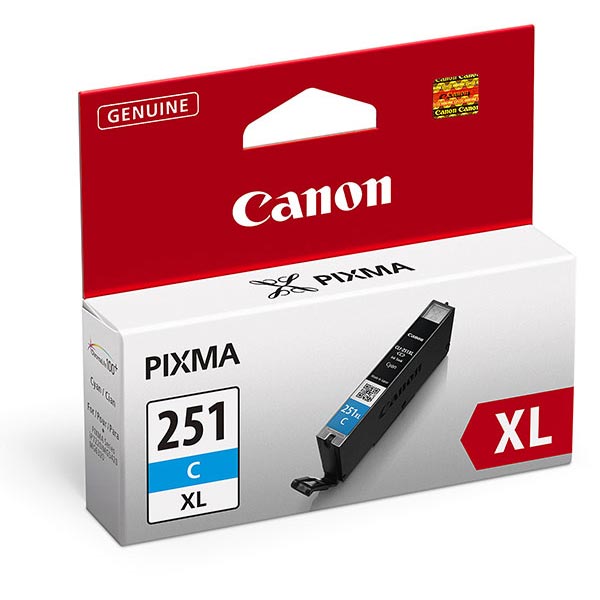 6449B001 (CLI-251XL) CHROMALIFE100+ HIGH-YIELD INK, 695 PAGE-YIELD, CYAN