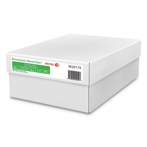 Revolution Nevertear, 98 Bright, 10 Mil, 8.5" X 11", White, 500 Sheets/carton
