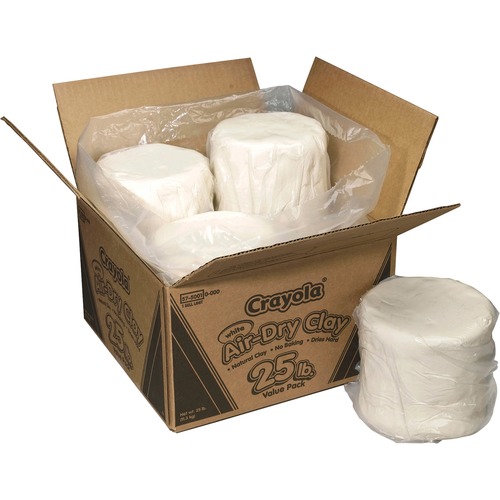 AIR-DRY CLAY, WHITE, 25LB BOX