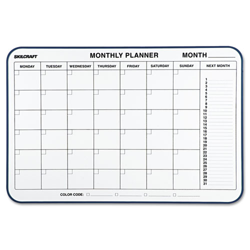 7520014845263, QUARTET 1-MONTH CUBICLE CALENDAR BOARD, 24 X 36