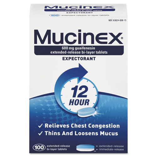 Expectorant Regular Strength, 100 Tablets/box, 12 Box/carton