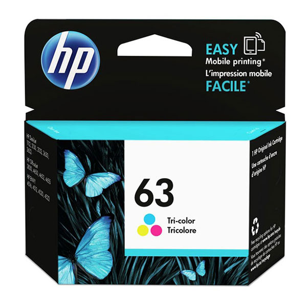 HP F6U61AN (HP 63) Tri-Color OEM Ink Cartridge