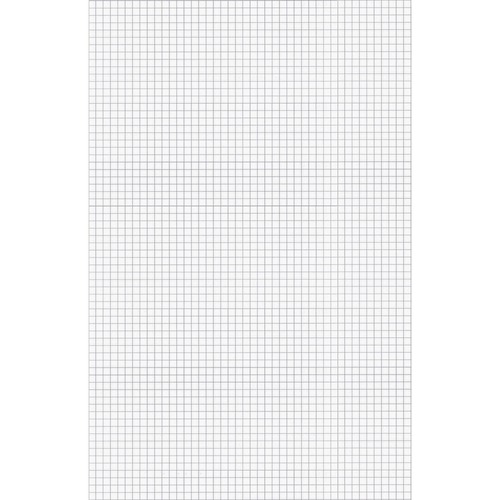 Quad Pads, Ruled 4x4, 50 Sheets,11"x17", White
