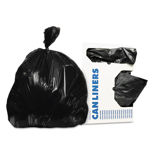 Low-Density Can Liners, 20-30 Gal, 0.5 Mil, 30 X 36, Black, 250/carton