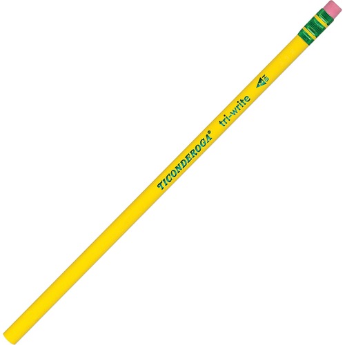 Tri-Write Woodcase Pencil, Hb #2, Yellow, Dozen