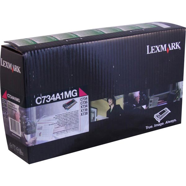 C734A1MG RETURN PROGRAM TONER, 6000 PAGE-YIELD, MAGENTA