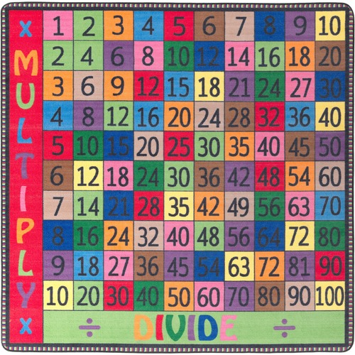 Multi/Div Carpet, 6'x6', Multi