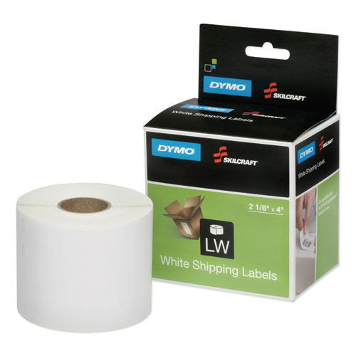 7530016578884, DYMO/SKILCRAFT LABELWRITER 450 SHIPPING LABEL, 2 1/8" X 4", WHITE