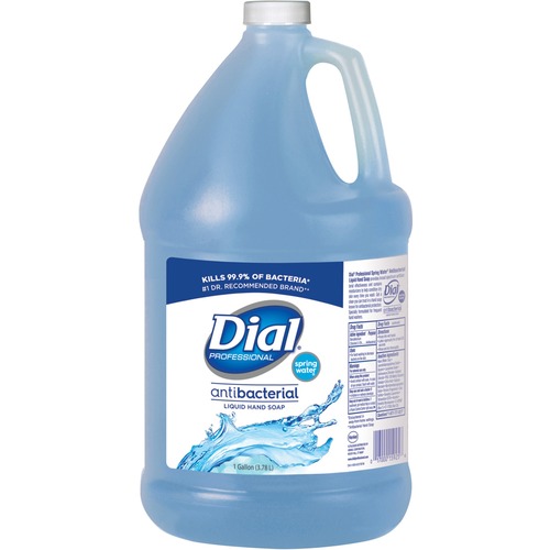 Antimicrobial Liquid Hand Soap, Spring Water Scent, 1 Gal Bottle, 4/carton