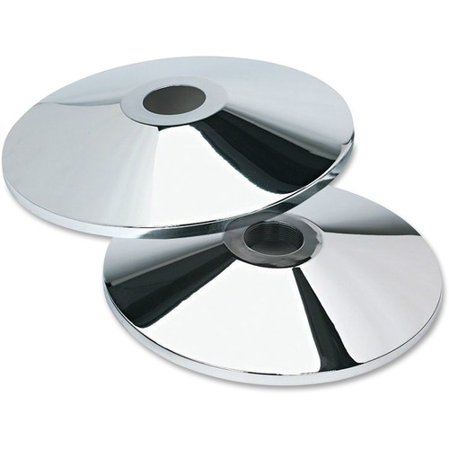 Stanchion Flat Bases, Box 2 of 2, 14"Diameter, 2/BX, Chrome