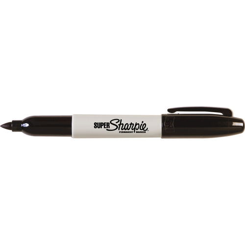 Super Permanent Markers, Fine Point, Black, Dozen